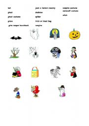 English Worksheet: Halloween vocabulary