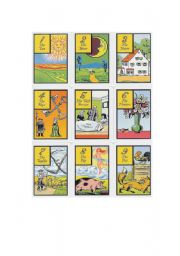 English Worksheet: fortune teller cards