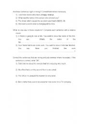 English worksheet: Relative Clauses