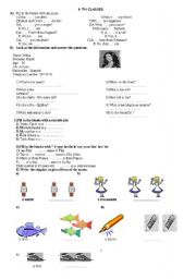 English Worksheet: general exercises for  6th grade