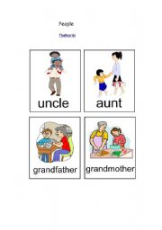 English worksheet: family