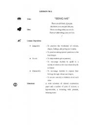 English Worksheet: a humanistic lesson 