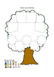 English Worksheet: Family Tree