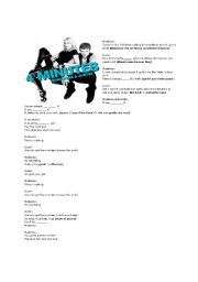 English worksheet: 4 Minutes - Madonna & Justin