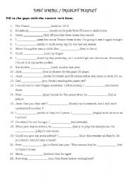 English Worksheet: Simple Past x Past PErfect