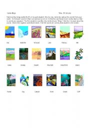 English Worksheet: Bingo Geography  Words