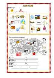 English Worksheet: A / An / Some