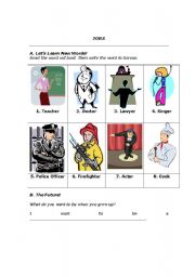 English Worksheet: Jobs
