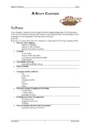 English worksheet: business english game