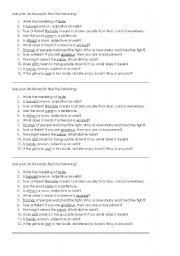 English worksheet: Dictionary Skills 2