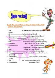 English Worksheet: Simple Past Tense