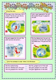 English Worksheet: past simple reading 