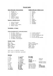 English Worksheet: ENGLISH  study sheet for beginers