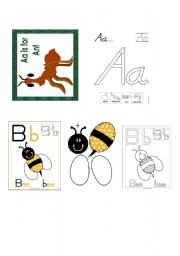English Worksheet: alphabet flash cards