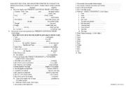 English worksheet: examination