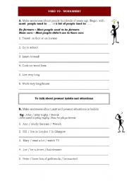 Used to structure - Worksheet