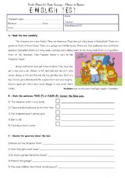 English Worksheet: Test