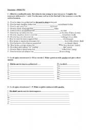 English Worksheet: Used to