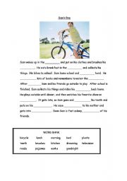 English Worksheet: Sams Day