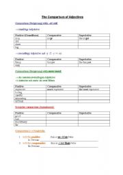 English Worksheet: Comparison of adjectives