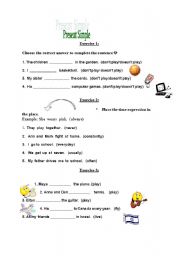 English Worksheet: Present Simple