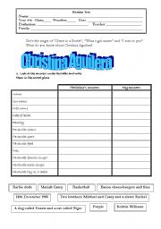 English worksheet: Personal information