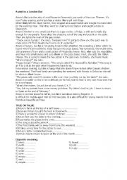 English Worksheet: readng