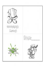 English worksheet: Christmas Card