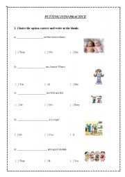 English Worksheet: Personal Pronouns