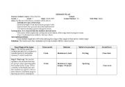 English Worksheet: Lesson plan about Music