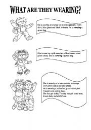 English Worksheet: clothes