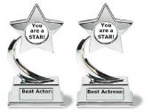 English Worksheet: Best actor and actress Trophies
