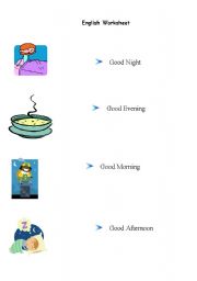 English worksheet: Greetings