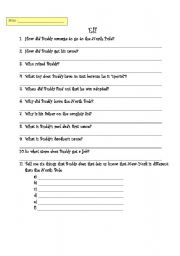 English Worksheet: Elf movie quiz