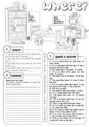 English Worksheet: Where?