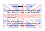 English Worksheet: William Shakespeare PART 2