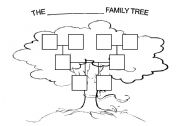 English Worksheet: A family tree
