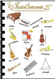 English Worksheet: Musical Instruments