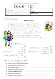 English Worksheet: written test