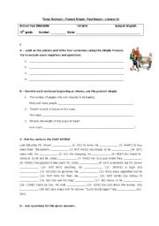 English worksheet: Tenses