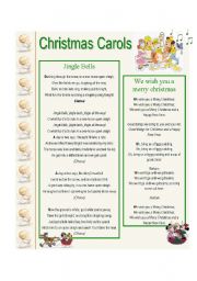 Christmas Carols worksheets