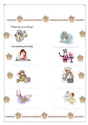 English Worksheet: Present Continuous