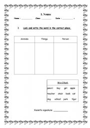 English Worksheet: review