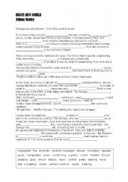 English Worksheet: Brave New World