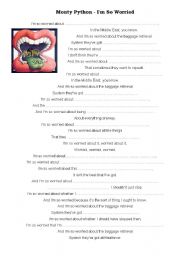 English Worksheet: monty python 