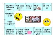 English Worksheet: Revision board game