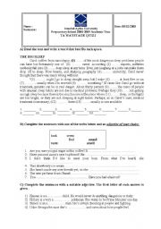 English Worksheet: fce exam for intermediate students