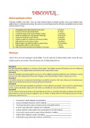 English worksheet: PLACES TO VISIT