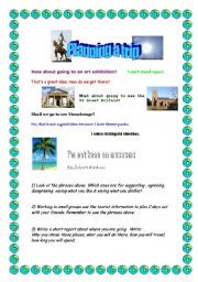 English Worksheet: Planning a class trip 