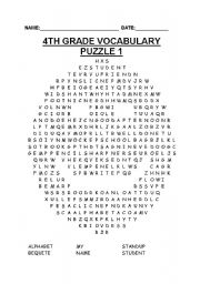 English Worksheet: Classroom puzzle